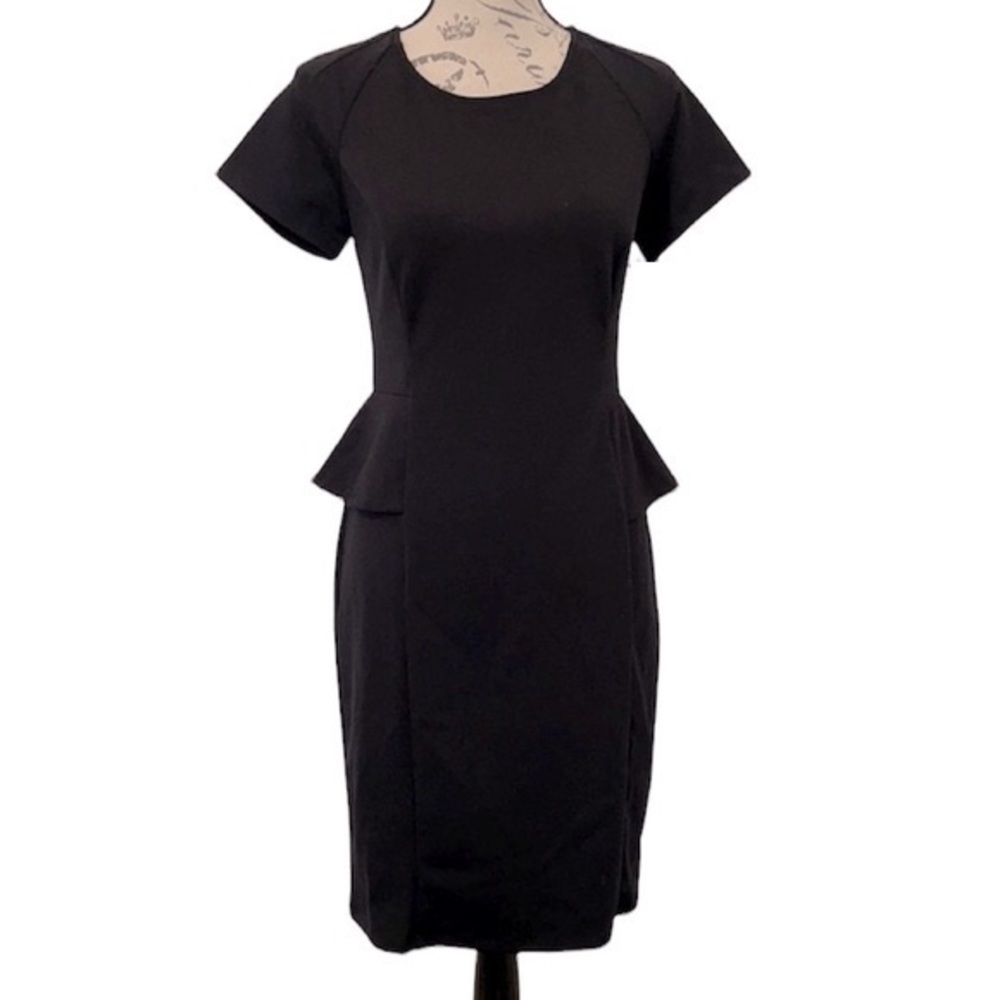 371. Mossimo Black Stretch Peplum Cocktail Dress